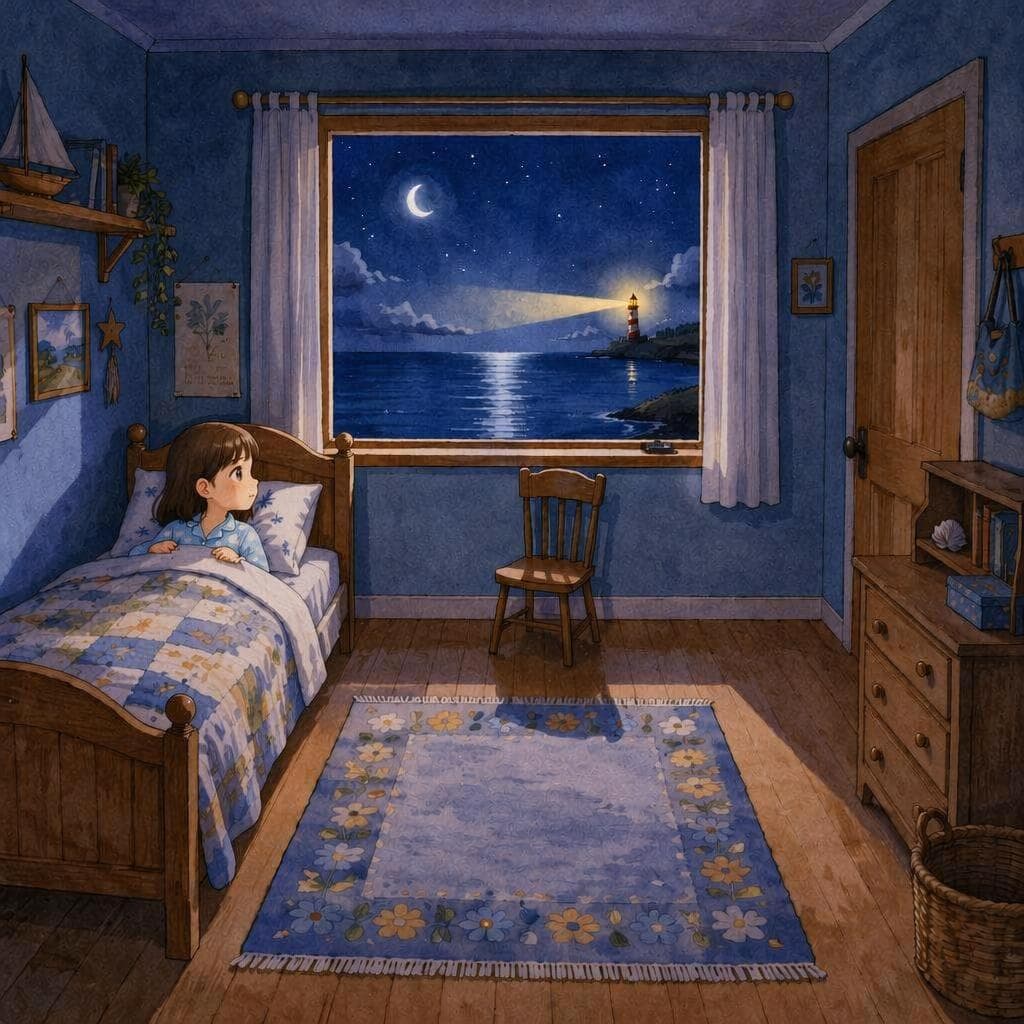 The Lighthouse Keeper's Signal That Blinked on a Calm Night — Histoire coréenne A1 Mystery