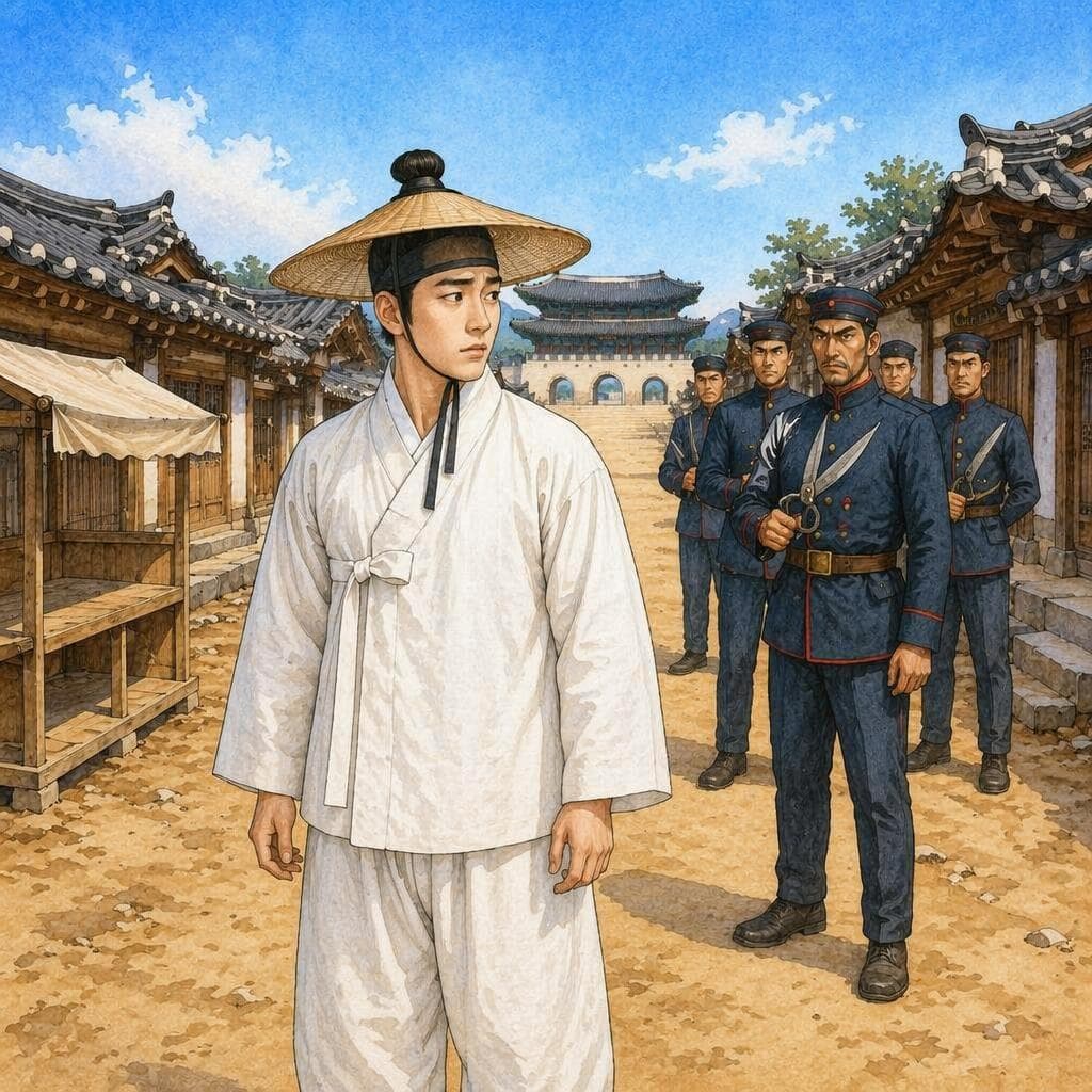 The Last Topknot Cut on Gwanghwamun Street — A1 History koreansk berättelse