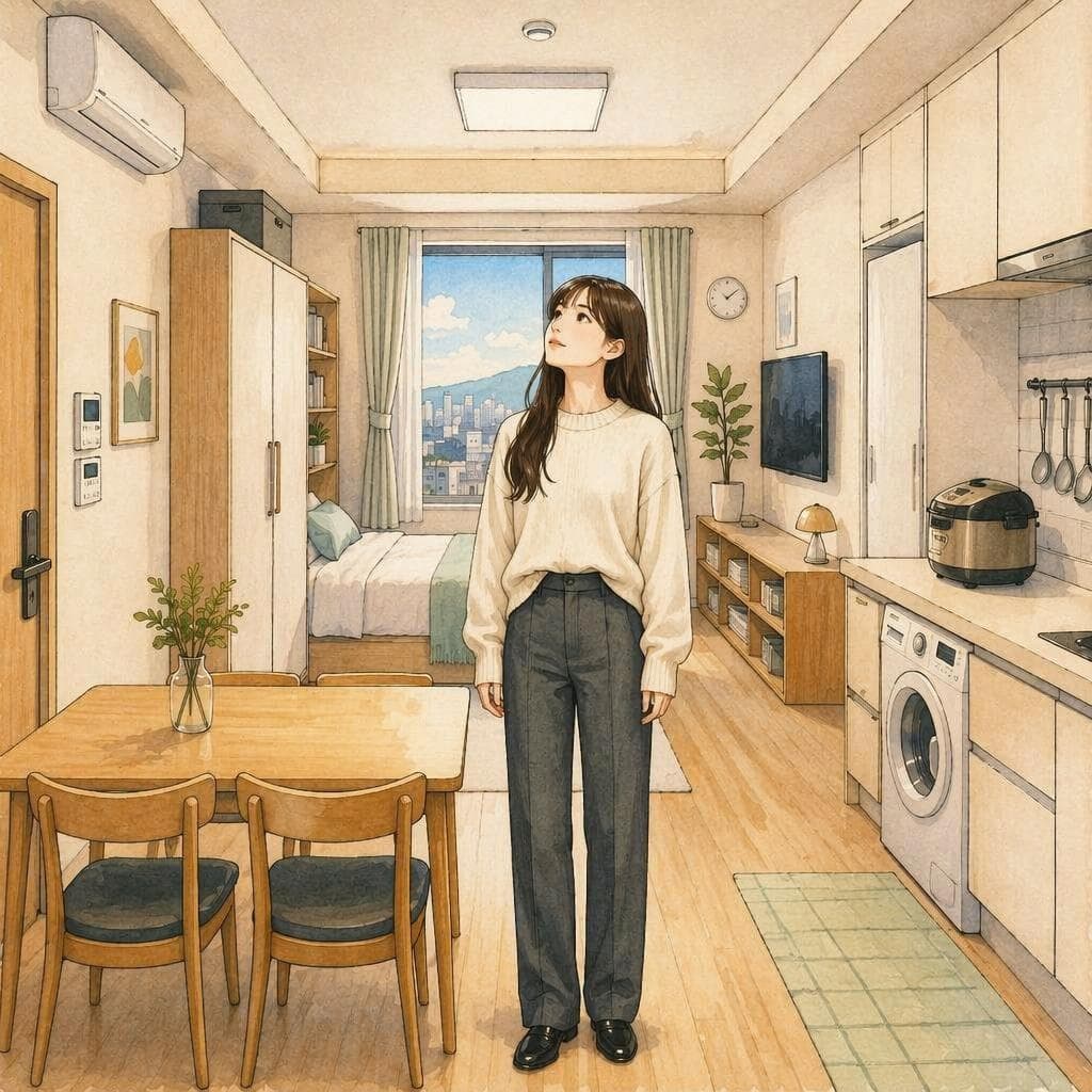 The Rice Cooker Still On in the Empty Apartment Upstairs — Storia coreana A2 Daily Life