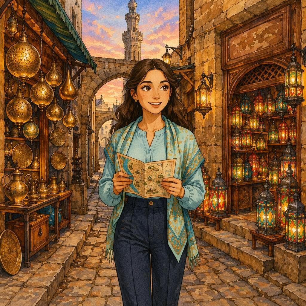لماذا يُطفأ ضوء خان الخليلي عند الأذان؟ — A2 histoire arabe Culture & Travel