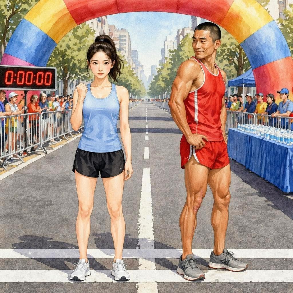 马拉松终点前摔倒的那个人 — B1 Sports histoire chinoise