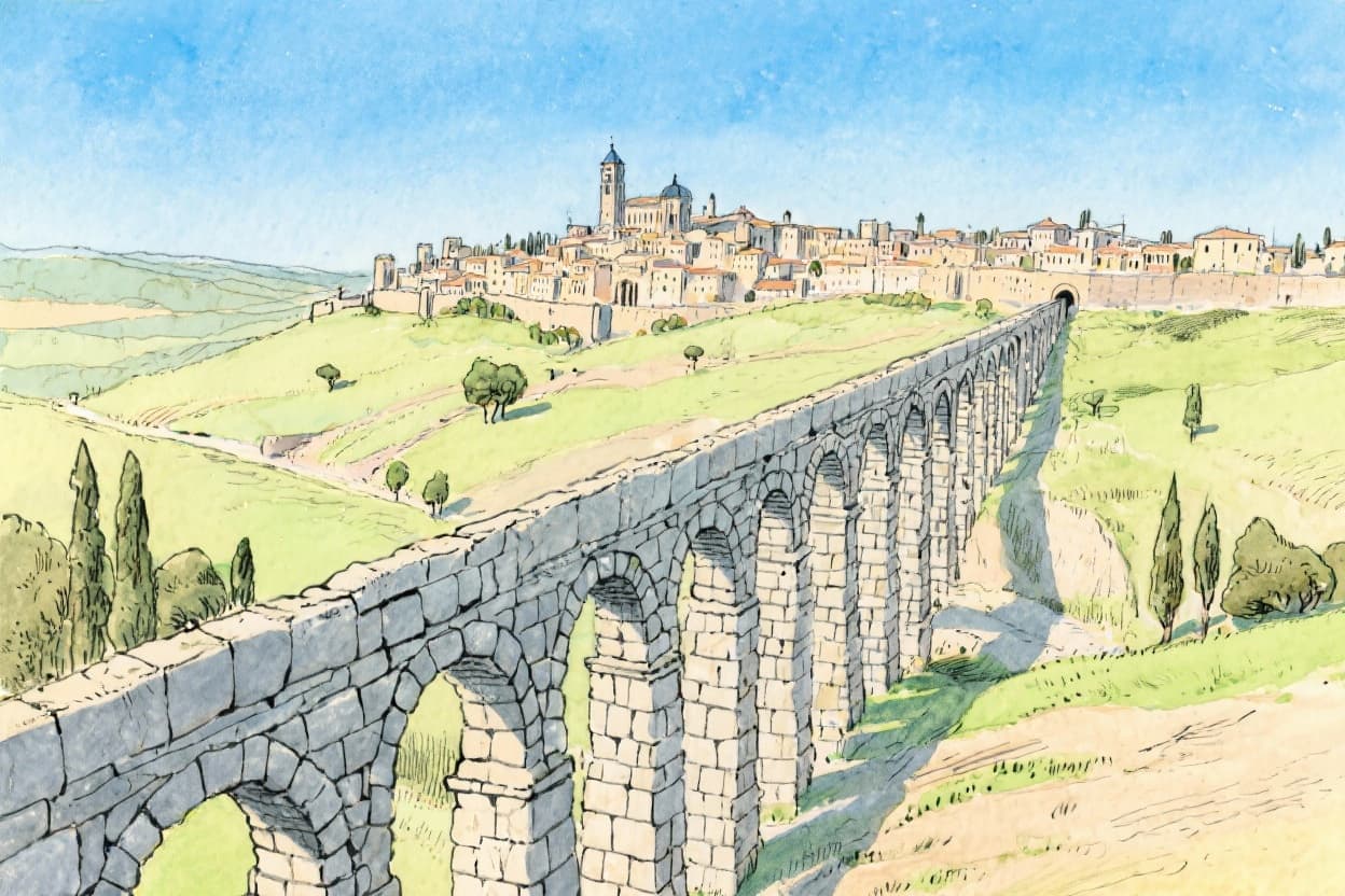 Cover for ¿Cómo se construyeron los acueductos romanos de Segovia con herramientas simples?