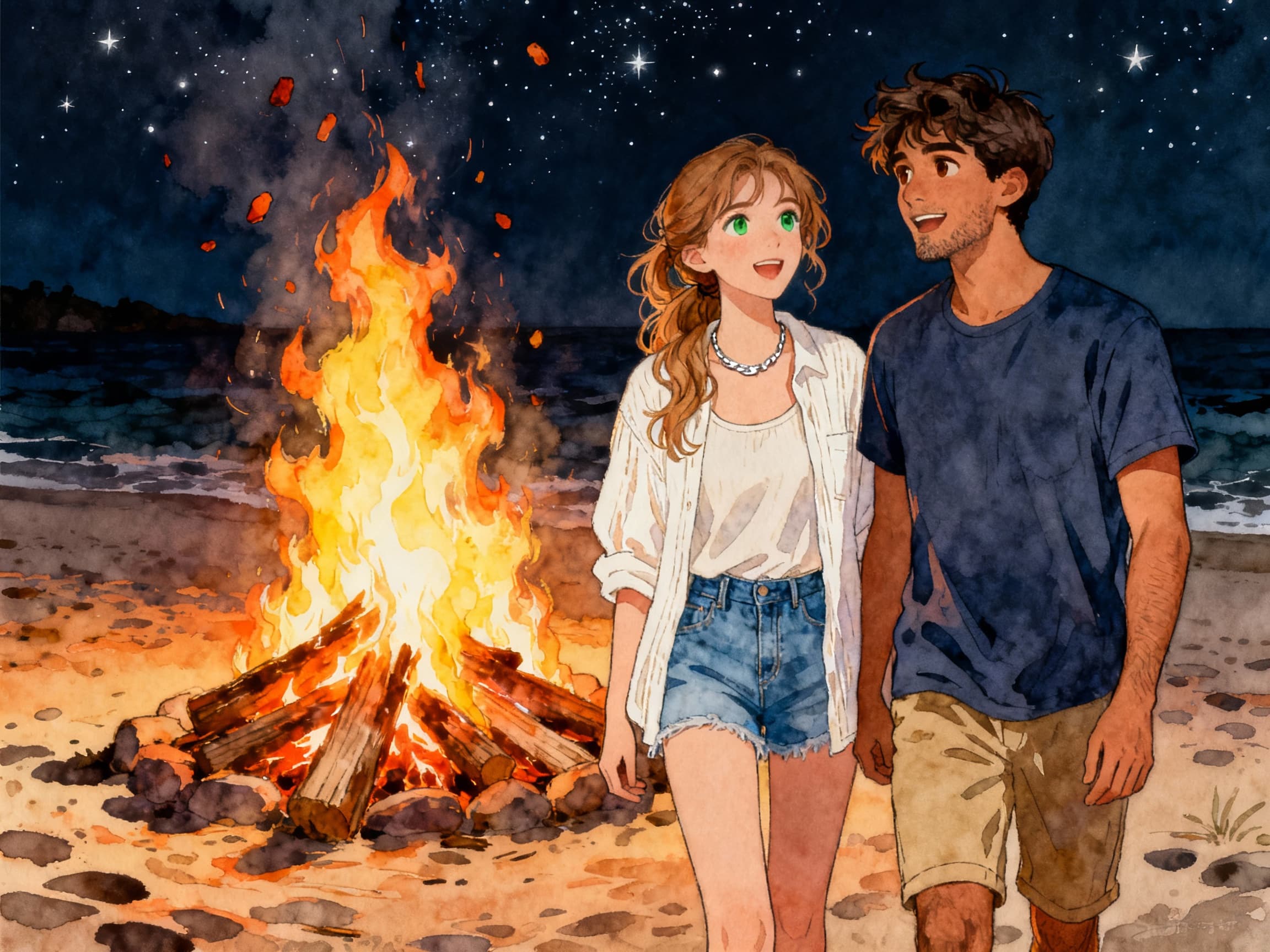 Cover for La Noche de San Juan: Hogueras y Deseos en la Playa