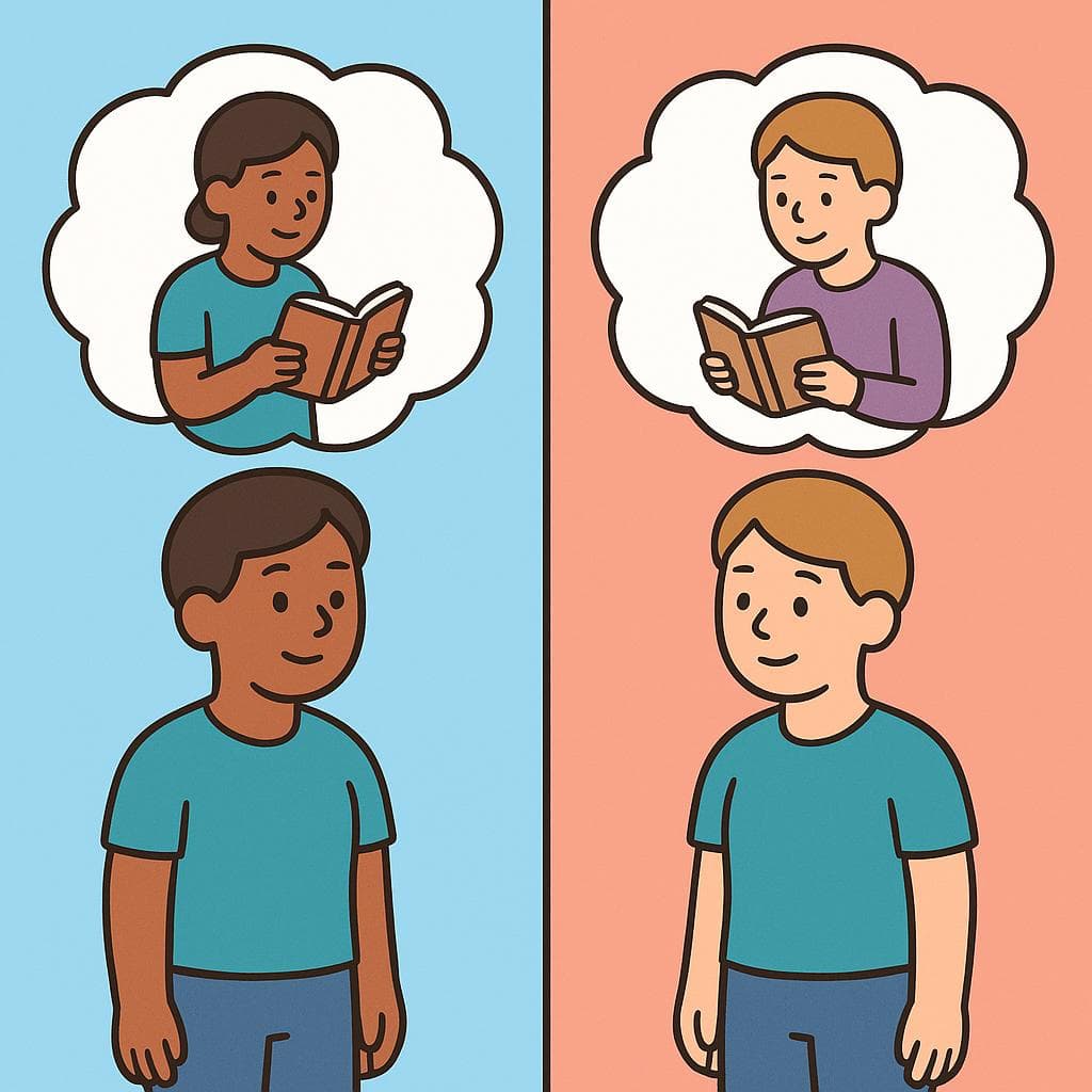 Split-screen comparing infinitive (same subject) vs. que + subjunctive (different subjects).