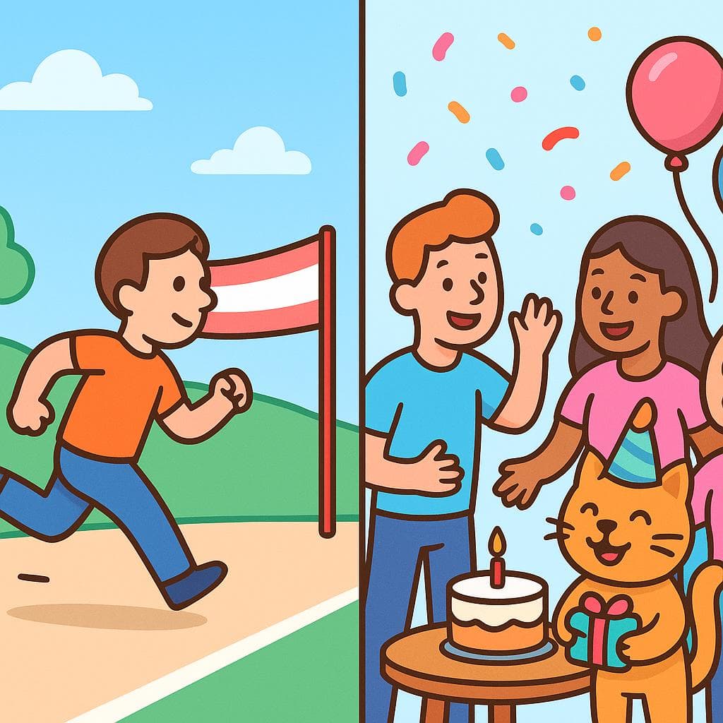 Split-screen showing hasta (limit/endpoint) vs incluso (inclusion/addition).