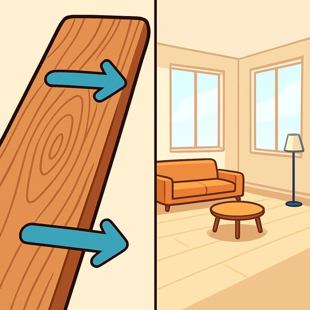 Split-screen showing the difference between ancho (physical width) and amplio (overall space).