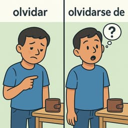 Olvidar vs Olvidarse de