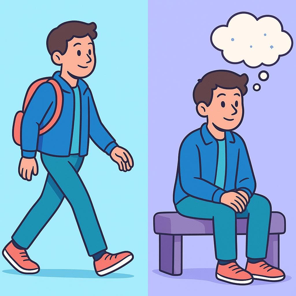 Split-screen showing 'consigo' (bringing something physically) vs 'con sí' (an internal thought).