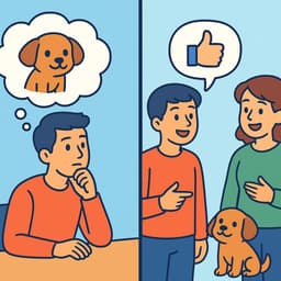 Pensar en vs Pensar de