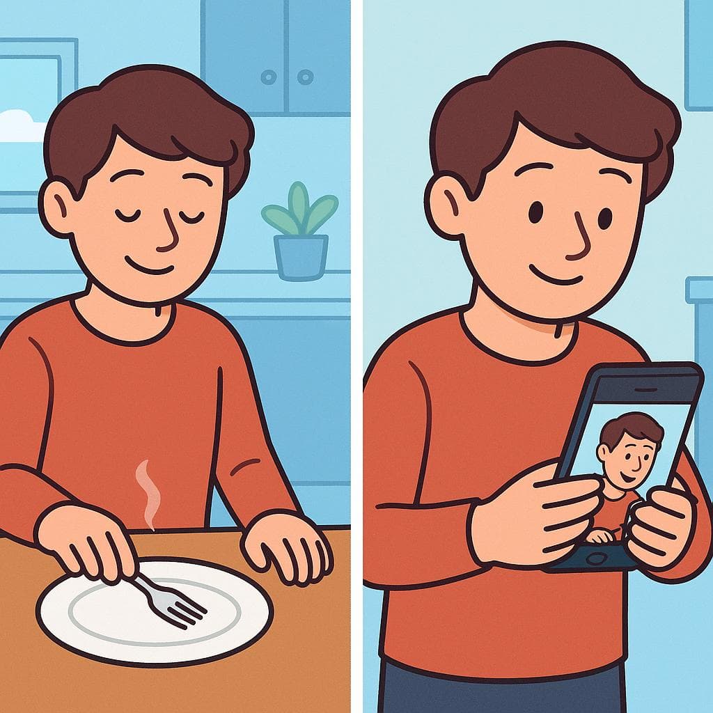 A split-screen showing 'acabar de' for the immediate past vs the preterite for the general past.