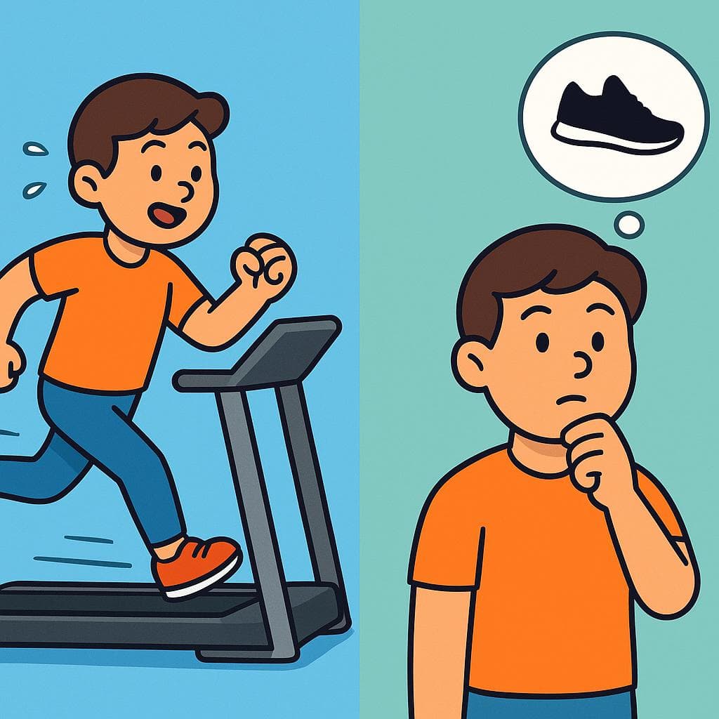 A split-screen showing the Spanish gerund (an action in progress) vs. the infinitive (the concept of an action).