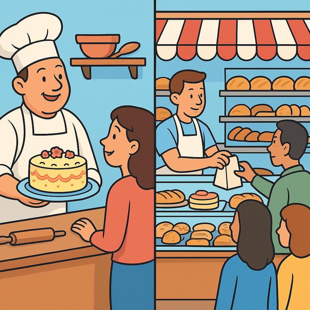 Split-screen showing 'passive with ser' (a specific person matters) vs 'passive with se' (the action is general).