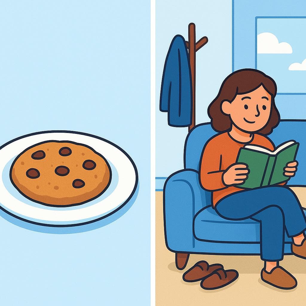 Split-screen showing quedar (an item that remains) vs quedarse (a person staying in a place).