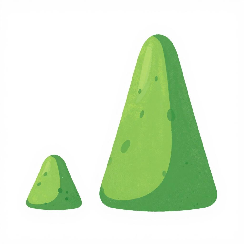 A small square photo of a mountain landscape being placed next to a much larger version of the same photo.