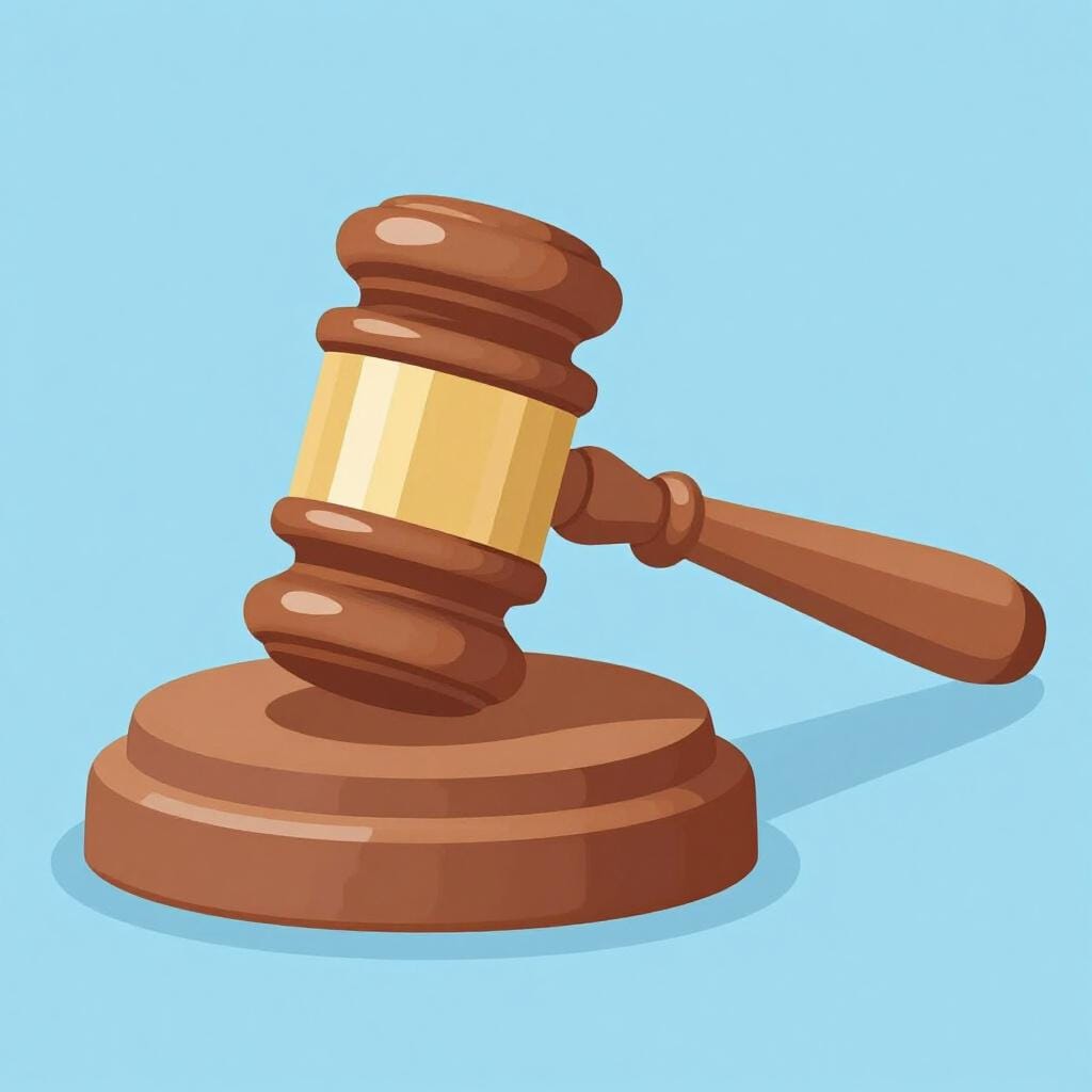 Ein Holzhammer liegt auf einem passenden Block und symbolisiert eine endgültige Entscheidung.