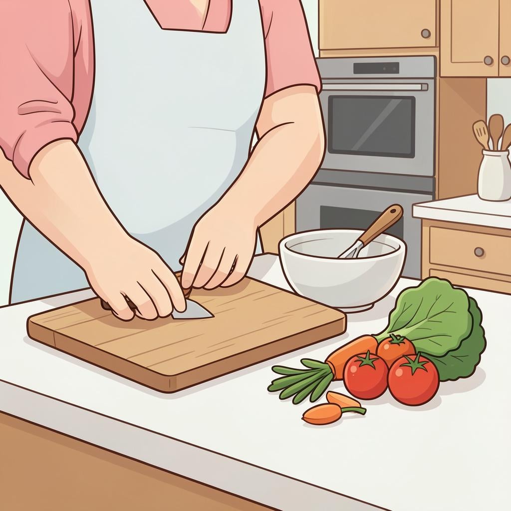 A person laying out ingredients and tools on a table to get ready for a task.