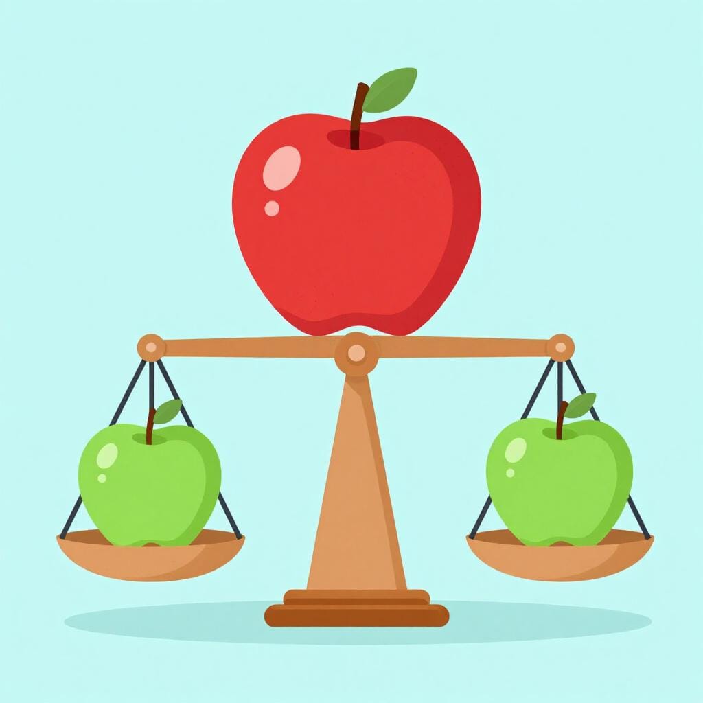 Two different sized bowls, one large bowl of water and two smaller bowls of water that together hold the same amount, balanced on a scale.