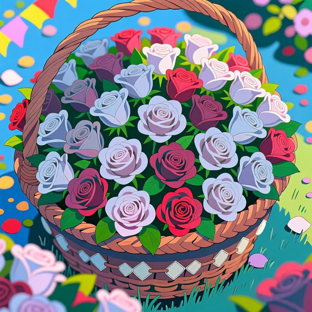 A large pile of many pink and red roses illustrating abundance.