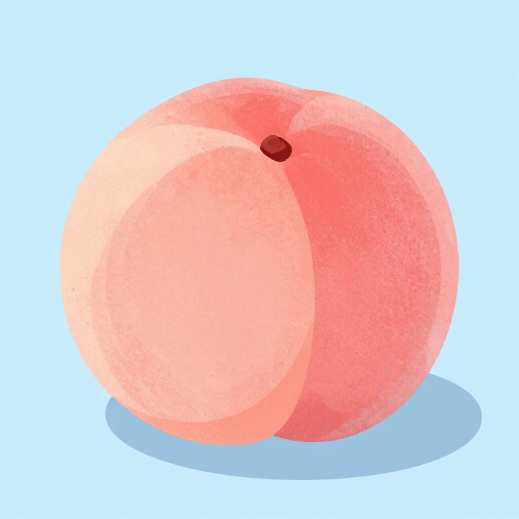 Una singola pesca piatta a forma di ciambella con buccia vellutata su una superficie di legno.