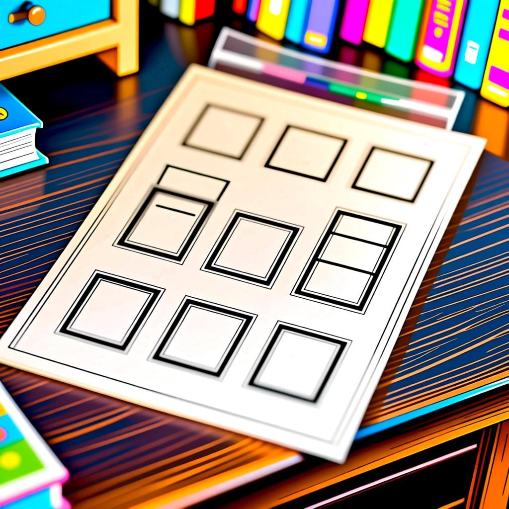 A blank paper document with neatly spaced horizontal ruled lines and bordered boxes waiting to be filled.