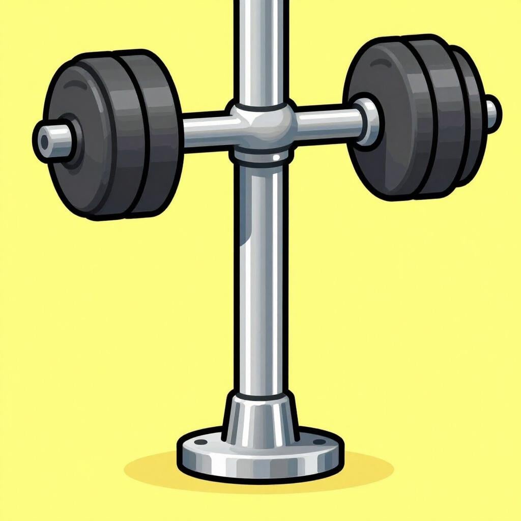 Eine Nahaufnahme eines leuchtend blauen industriellen Kolbens, der aus einem Metallzylinder ausfährt und zum Anheben eines schweren Objekts verwendet wird.