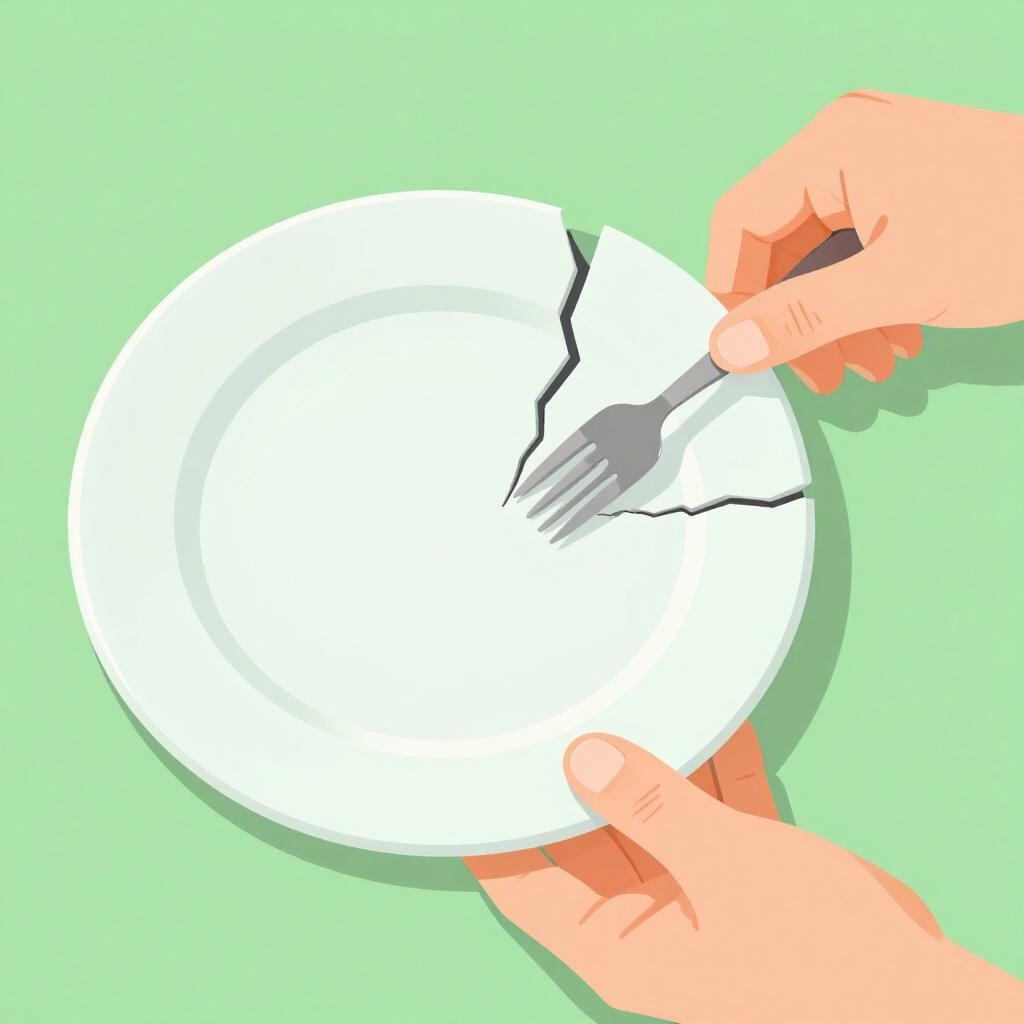 A hand using a small brush to fix a broken ceramic vase.