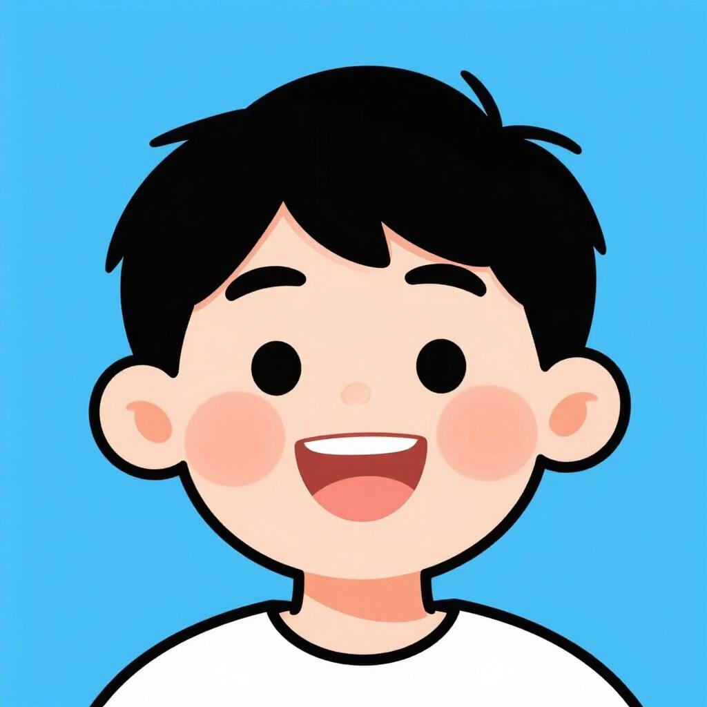 Eine fröhliche Person mit rosigen Wangen, die lächelt und ein einzelnes Glas Saft hält.