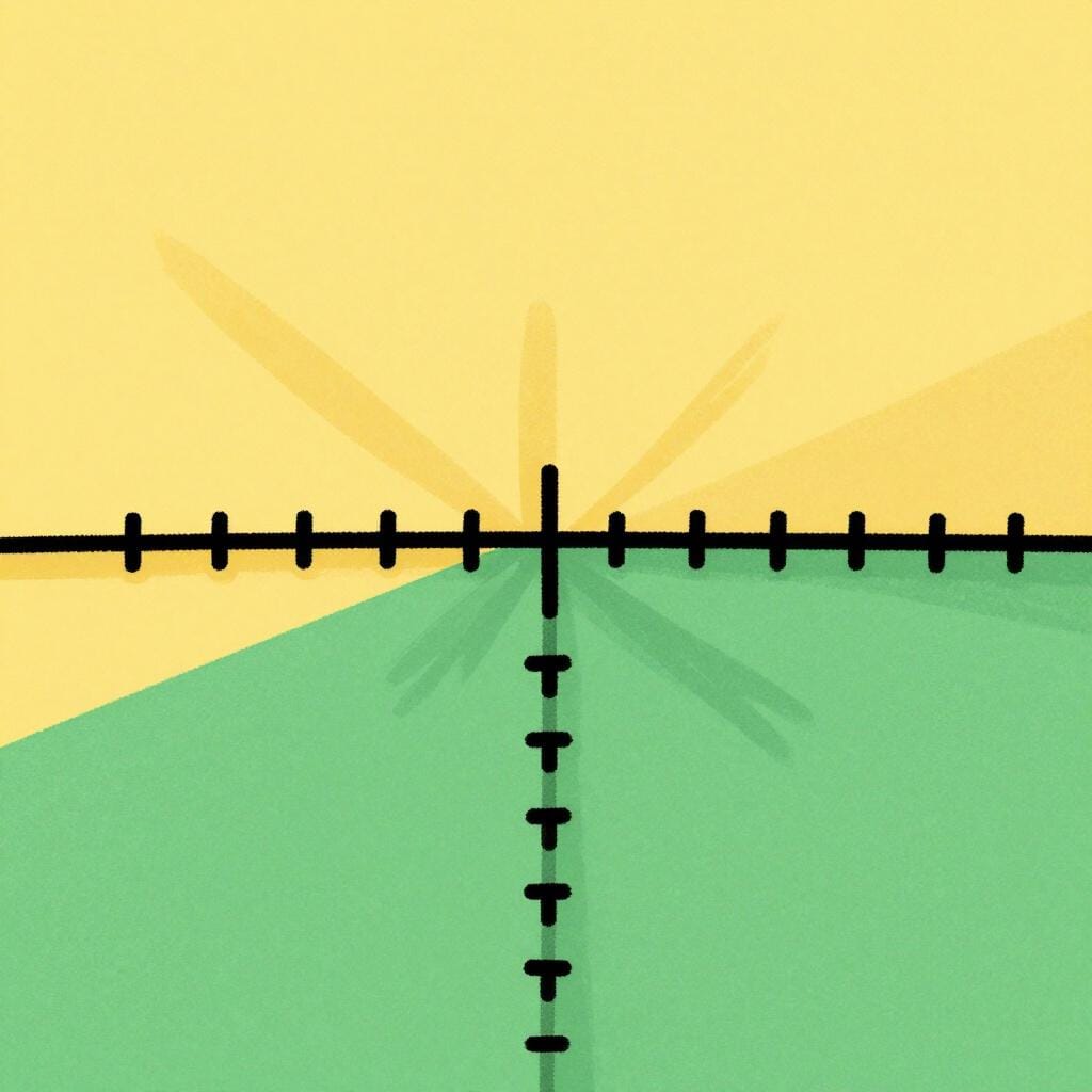 A close-up of a straight line of stitches joining two different colored pieces of cloth.