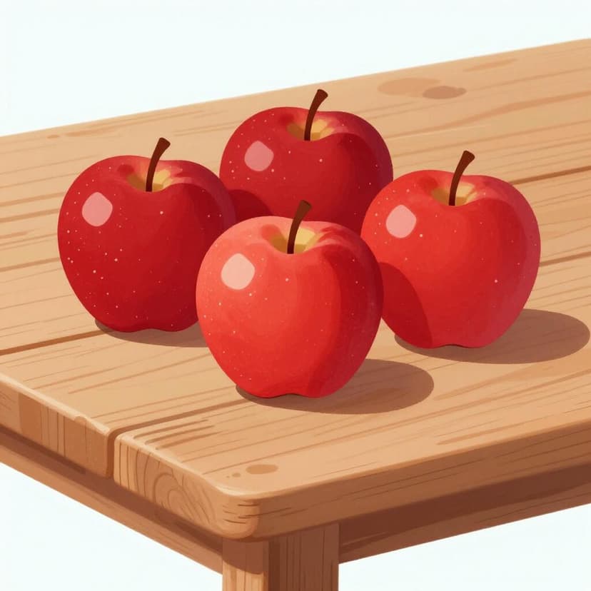 Une collection de pommes rouges brillantes posées ensemble sur une table en bois.