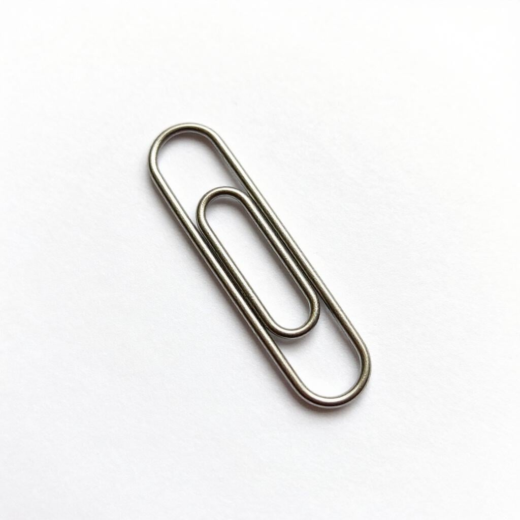 A single green paperclip resting on a small, clean surface to represent the weight of a gram.