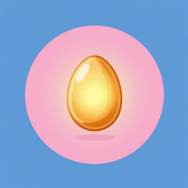 A tiny, glowing seed-like spark inside a soft, warm protective circle.