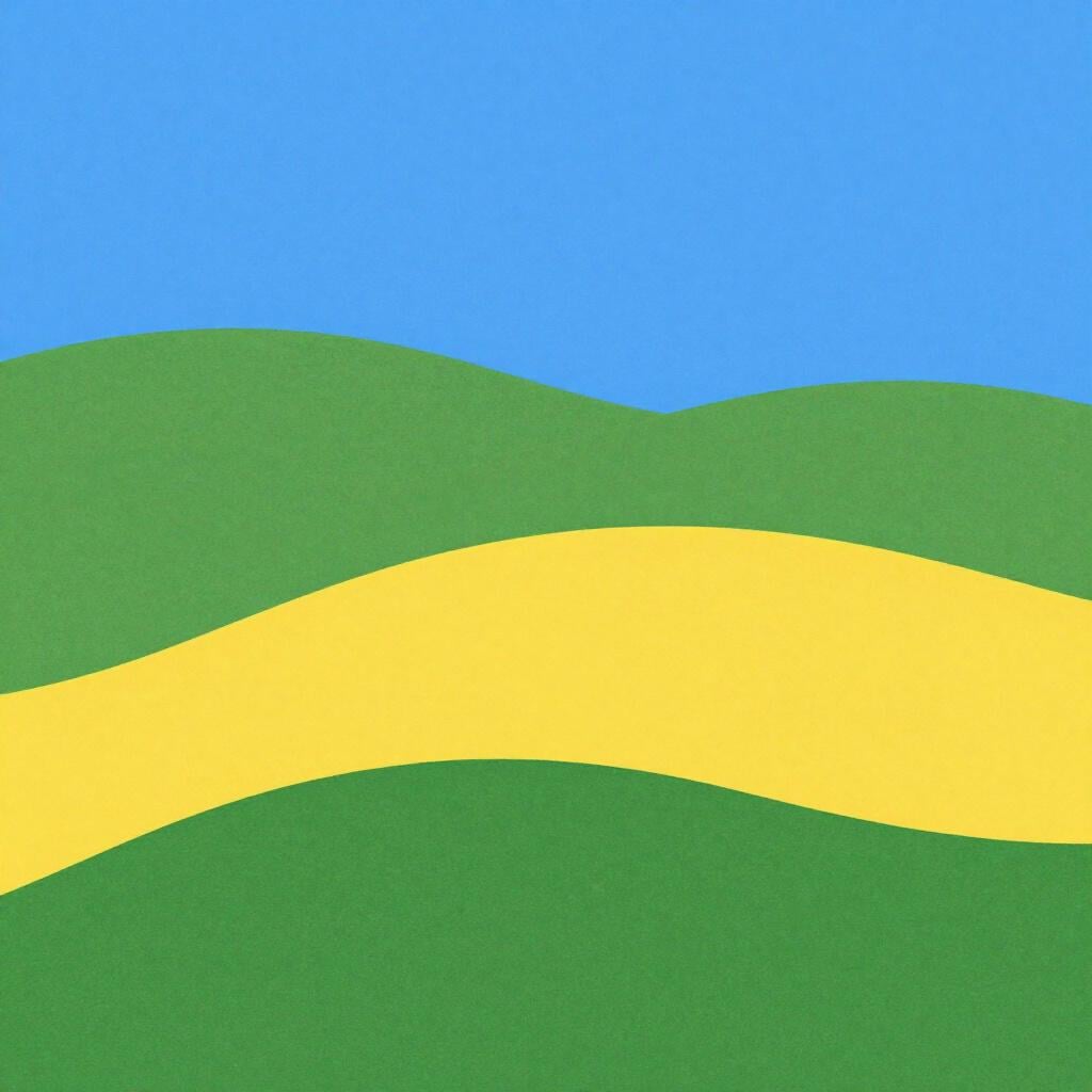 Una rappresentazione visiva di una collina curva con l'area sottostante colorata.