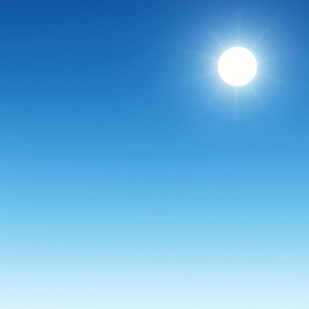 A vibrant blue sky completely free of clouds, suggesting perfect, clear weather.