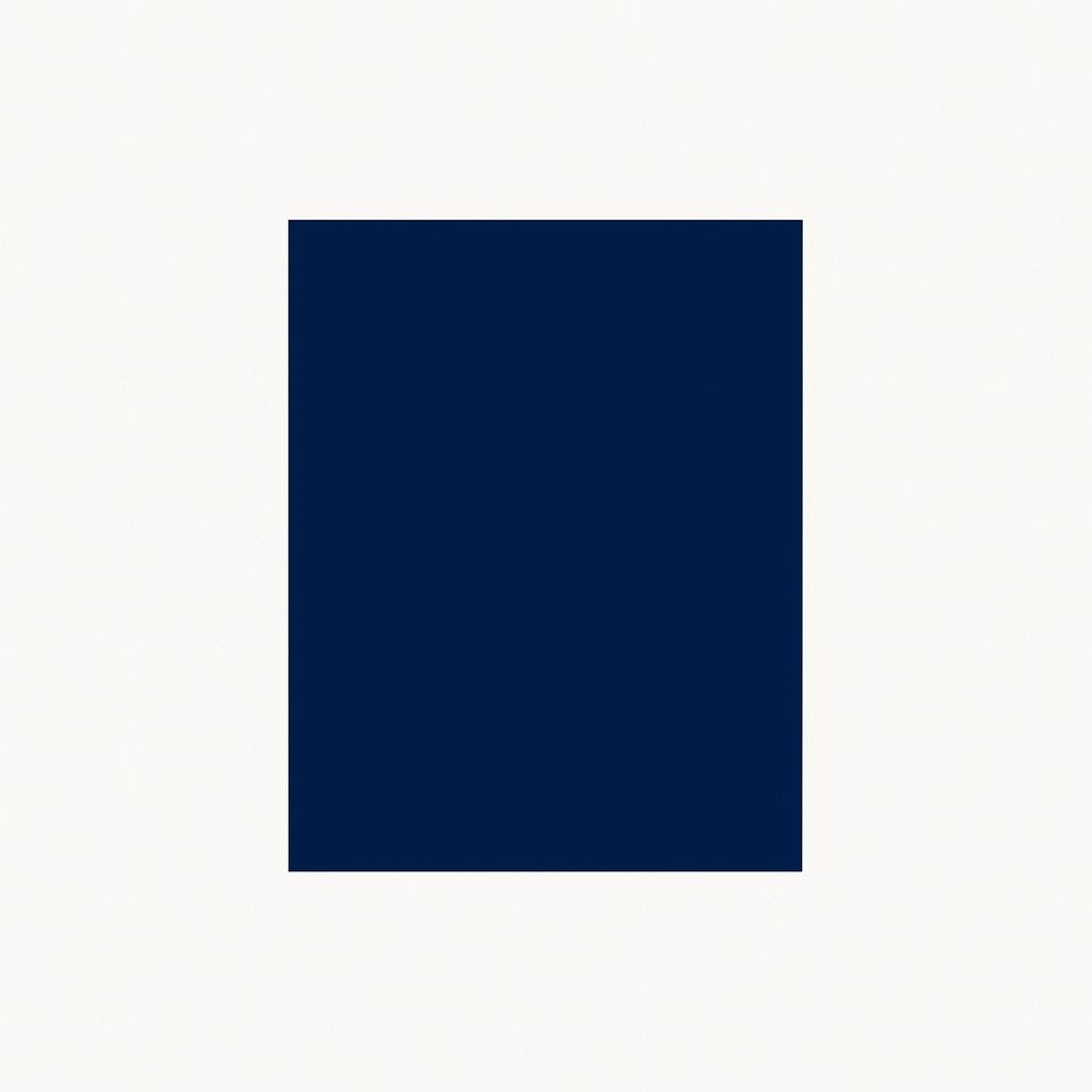Un semplice blocco rettangolare di colore nella tonalità scura e profonda del blu navy.