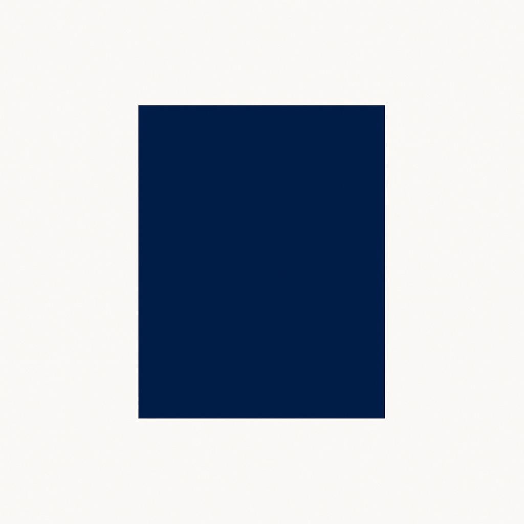 A simple, solid rectangular block of color in the deep, dark shade of navy blue.