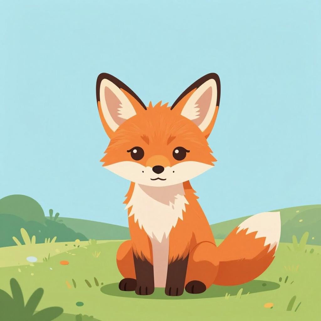 A fox with large ears alertly listening in a forest.