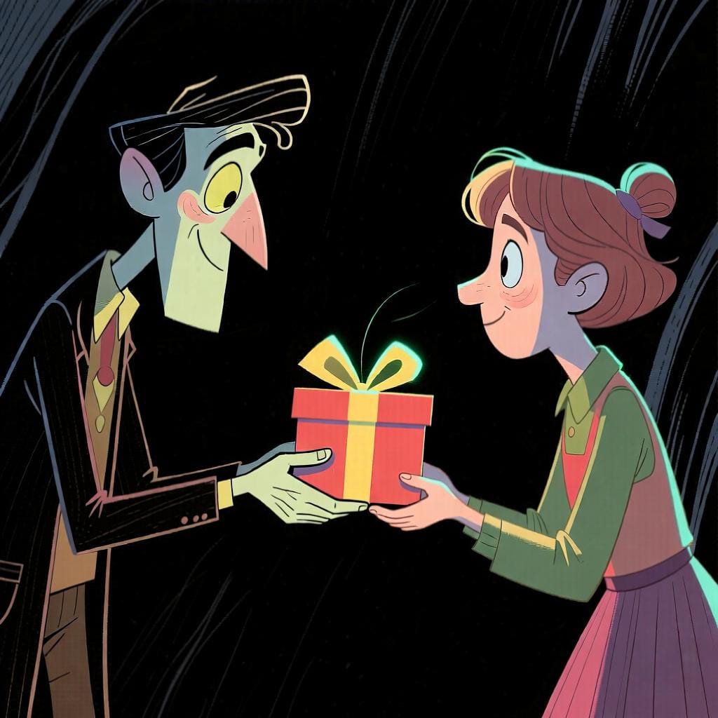 A person pointing to another person, indicating 'you' as the recipient of an action or preposition.