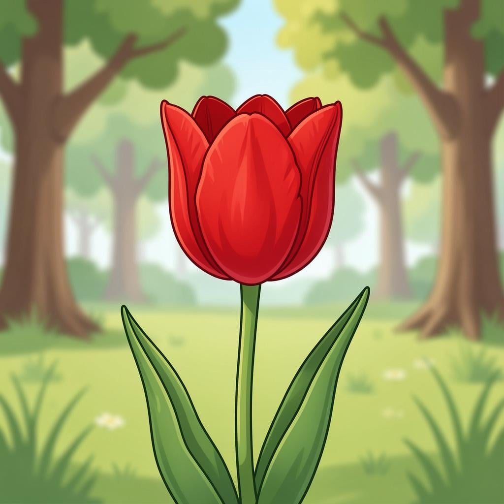 A sharp, clear flower in the foreground with a soft, blurred garden in the background.