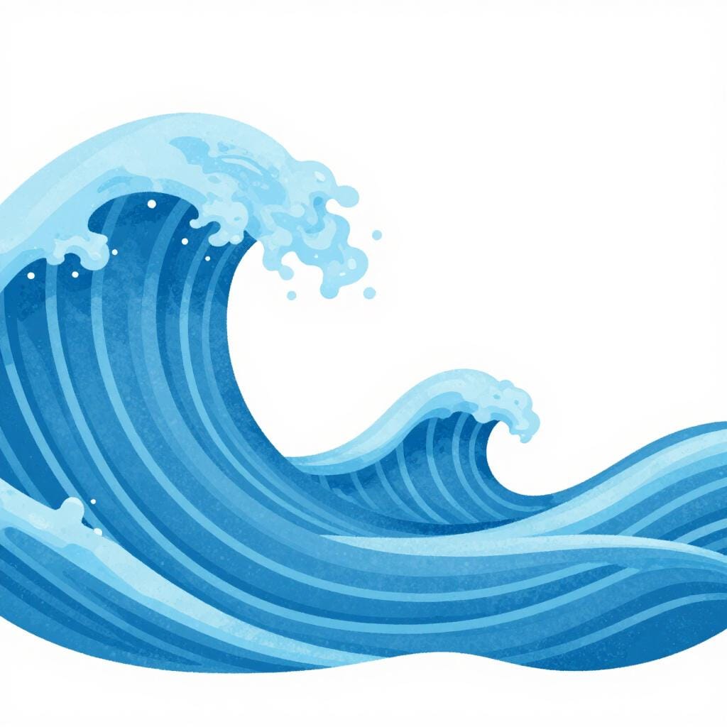 A smooth, continuous wave flowing horizontally across the frame.