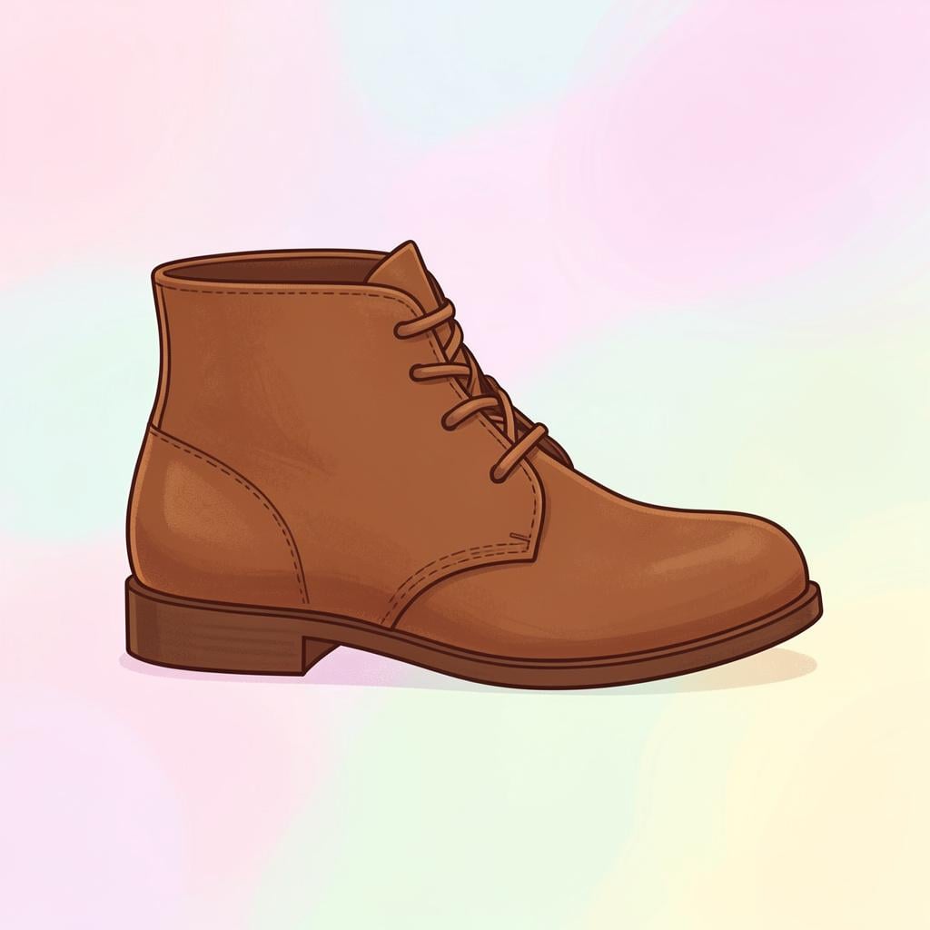 A single stylish leather ankle boot standing upright on a plain background.