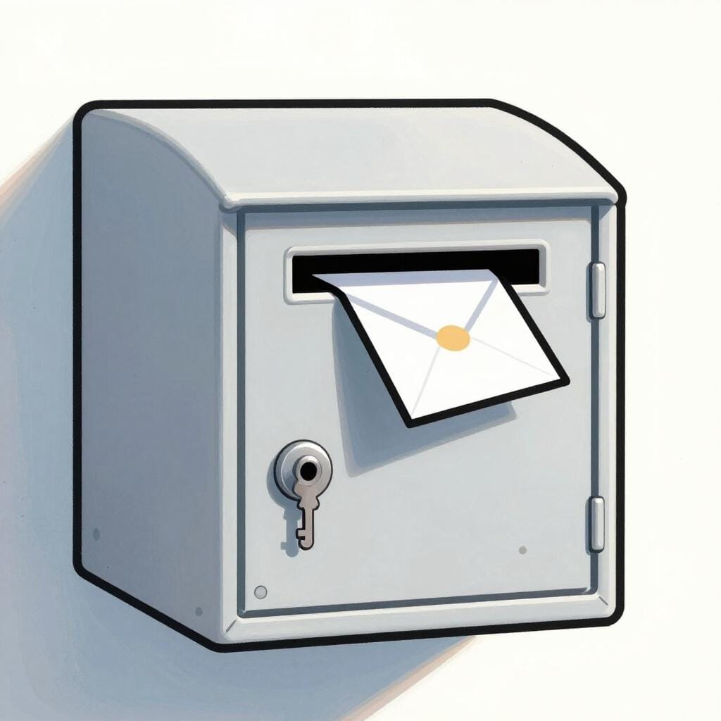 Un mur de petites boîtes aux lettres métalliques dans un bureau de poste.