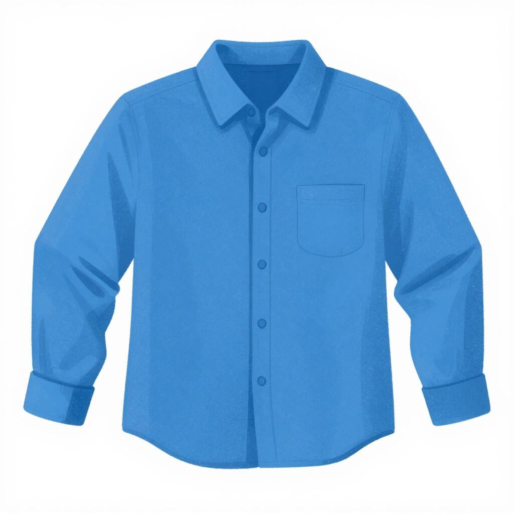 Ein buntes Hemd, das auf einer flachen Oberfläche liegt, mit sichtbaren Knicken und Falten im Stoff.