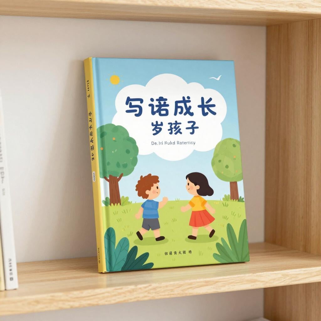 A brand new, colorful book sitting prominently on a wooden shelf in a bookstore.