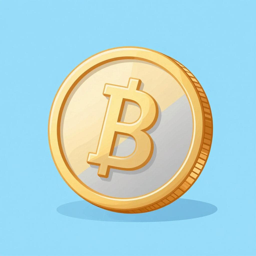 Une pièce de monnaie brillante en or et argent représentant une carte de l'Europe et des étoiles.