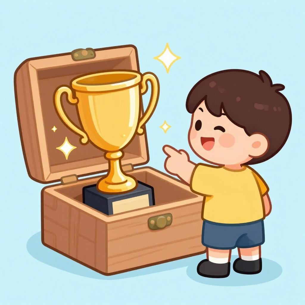 A person pointing excitedly at a hidden object they have just discovered.