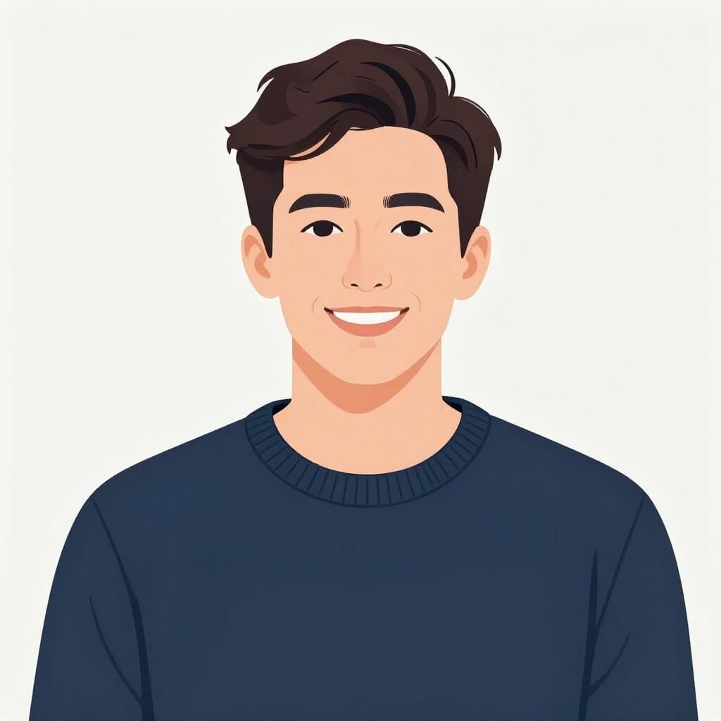 Une personne stylée et attrayante souriant brillamment.