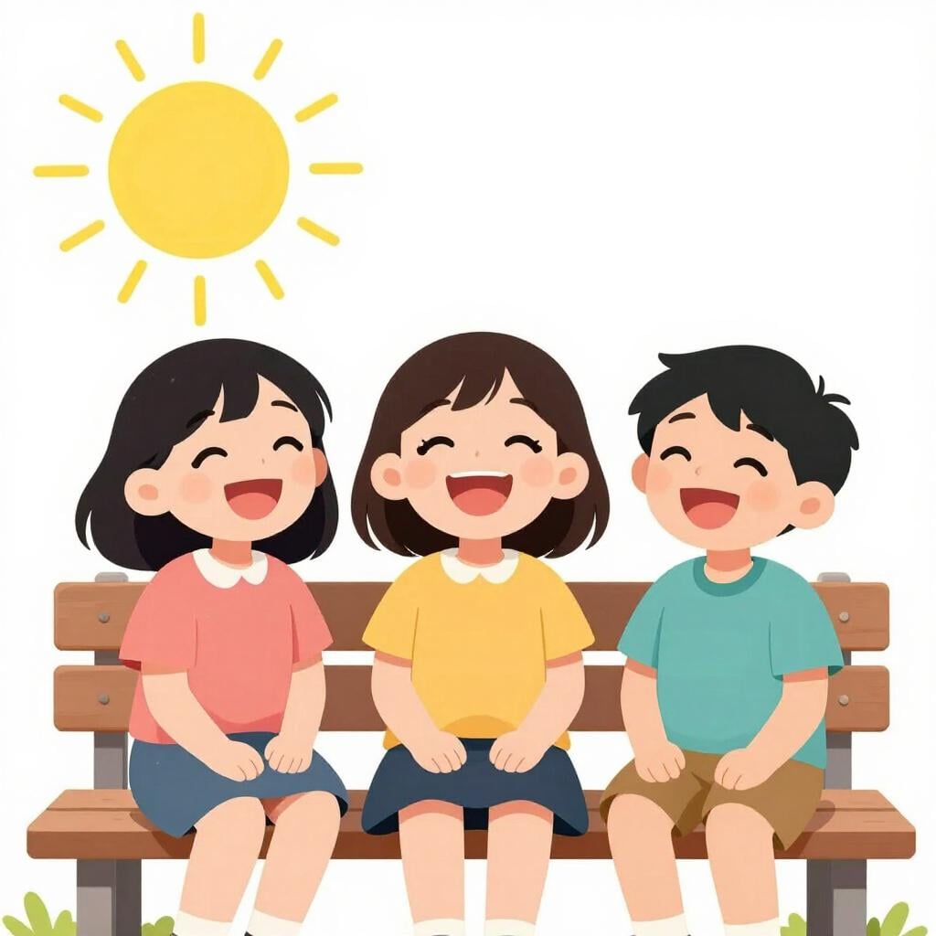 Een groep mensen die samen lachen, wat laat zien hoe een lach aanstekelijk kan zijn.