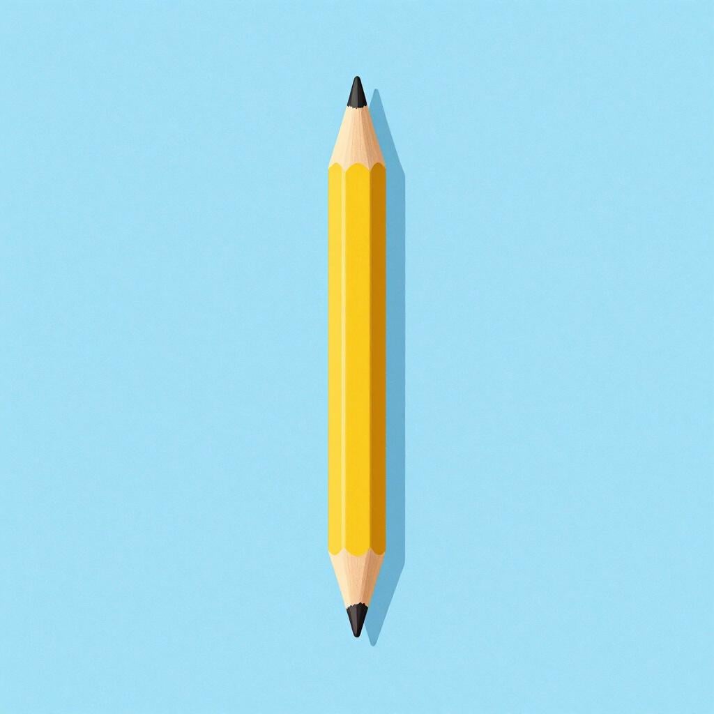 A close-up of a perfectly sharp pencil tip pointing upwards.