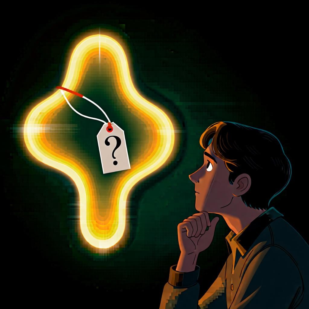 An illustration of an abstract idea, showing that 'lo' can refer to concepts and situations, not just physical objects.