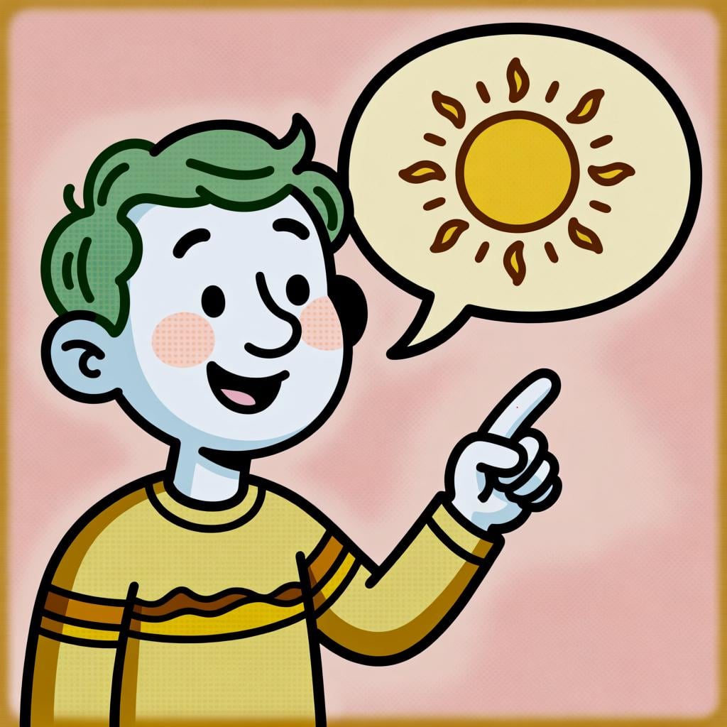 A person speaking, with a speech bubble coming from their mouth to show they are saying something.